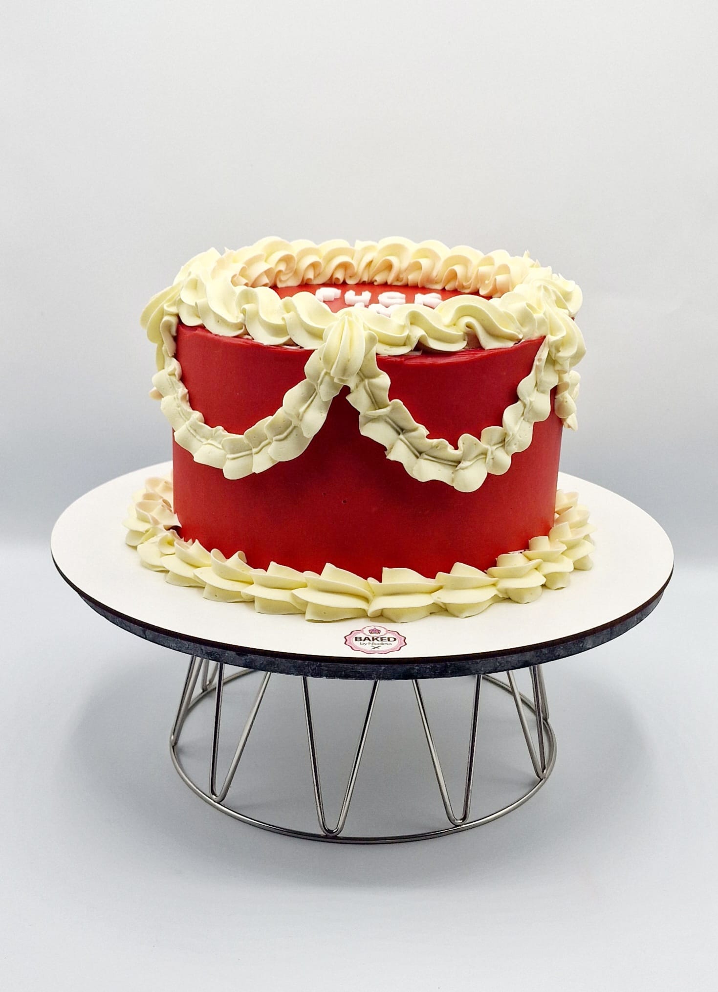 Bespoke custom celebration cake for Ladies & Elegance handcrafted by Nicoleta